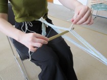 原始的な織物に挑戦!(制作中)1